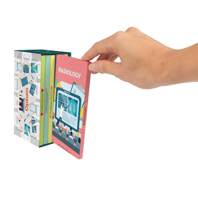 3 oz. Chocolate Bar Bookcase Box Product Image