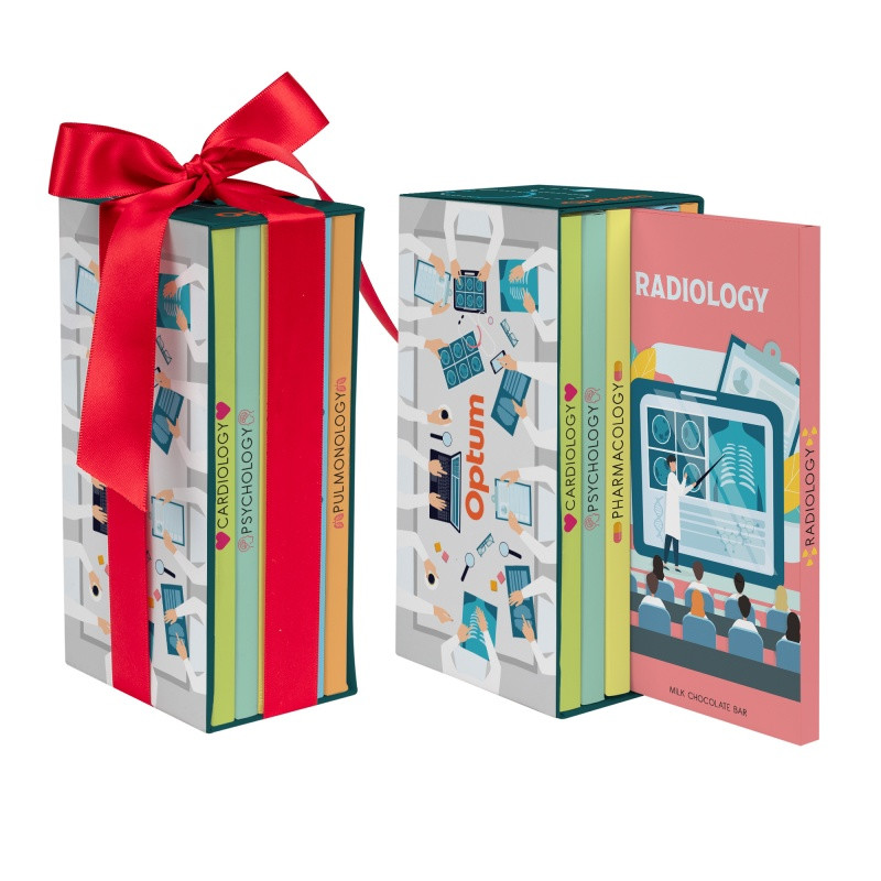 3 oz. Chocolate Bar Bookcase Box Product Image