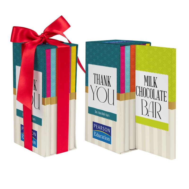 3 oz. Chocolate Bar Bookcase Box Product Image