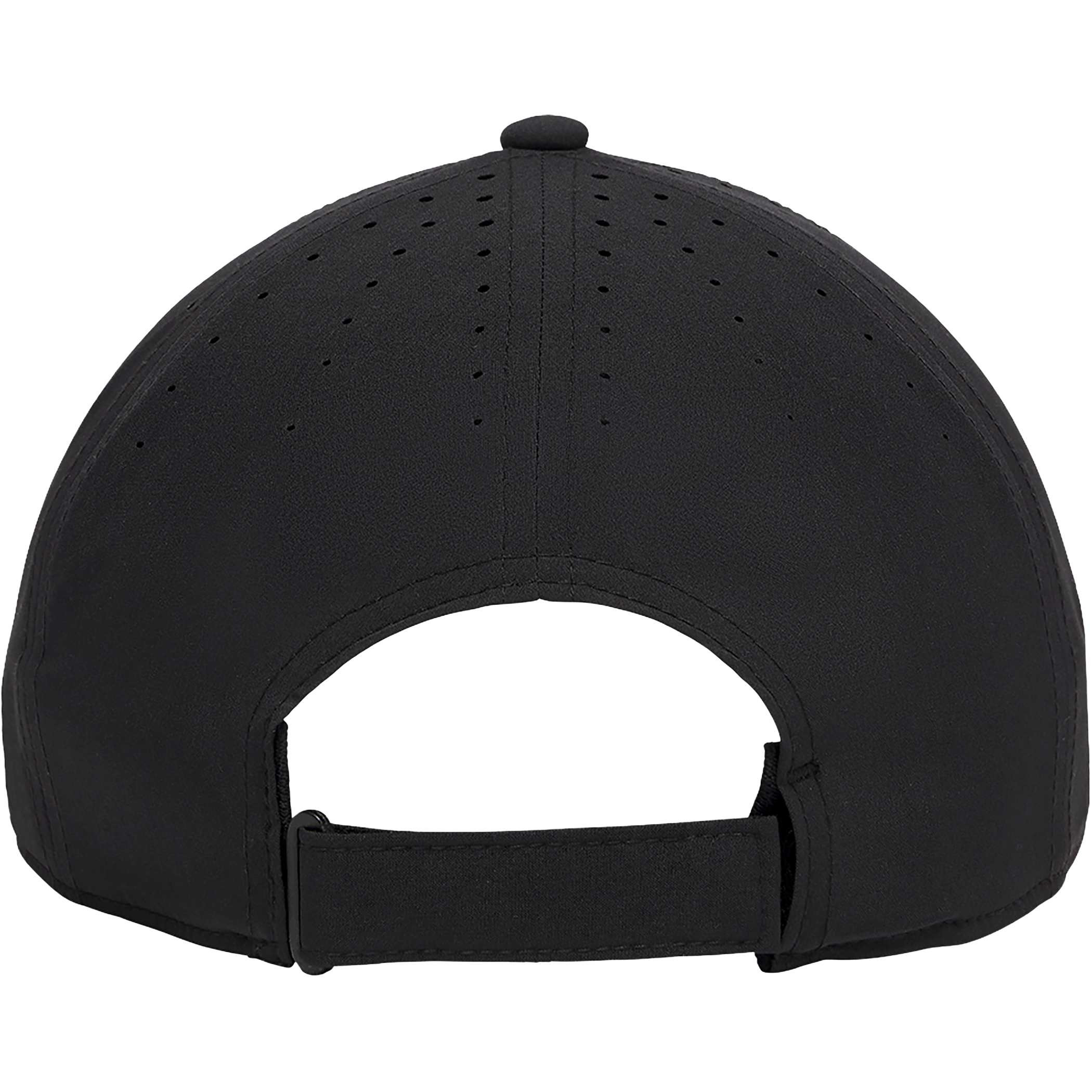 Black/White The Titleist® Tour Breezer Golf Hat features a lightweight, breathable performance fabric in a clean, modern golf hat design, with starburst perforations, a braided rope detail across the curved bill, and an adjustable backstrap. Designed for comfortable wear during golf and other outdoor activities.