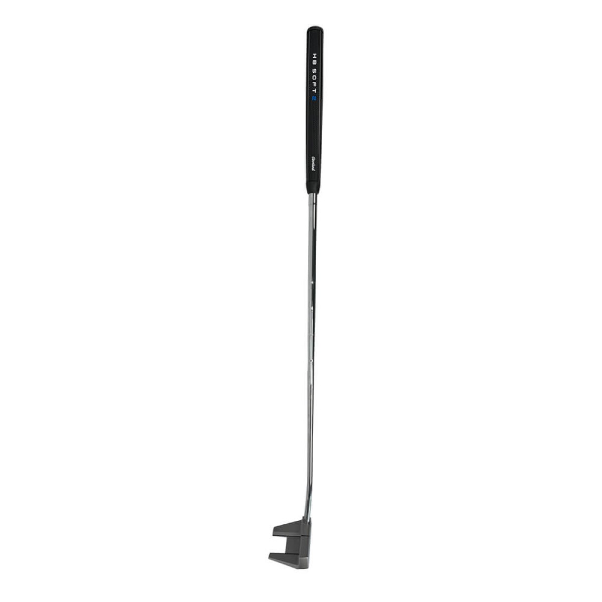 Winged mallet putter with three-line alignment, single-bend hosel, and Speed Optimized Face Technology for consistent distance.