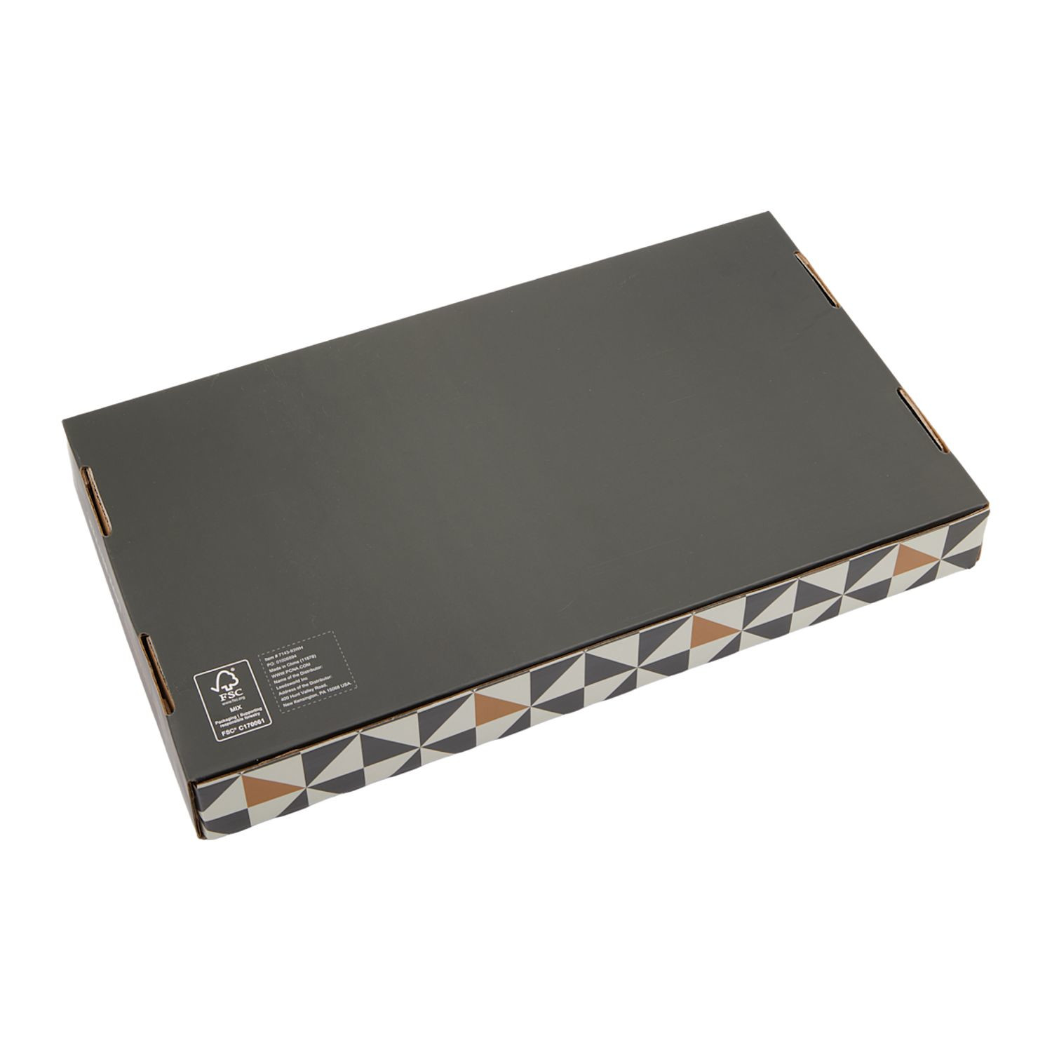 FSC® Certified Premium Giftbox White DayFlow Digital Smart Calendar with a white finish and 10.1-inch LCD touchscreen, displayed on a stand for organizing family schedules, tasks, meals, and updates in kitchens, offices, or shared family spaces.