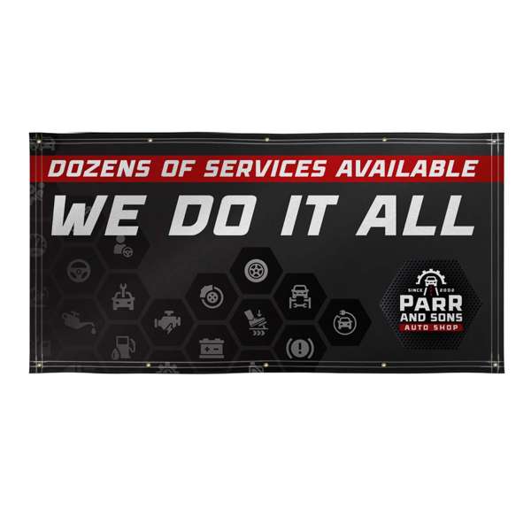 Super Poly Knit Fabric Banner - 4' x 8' Product Image