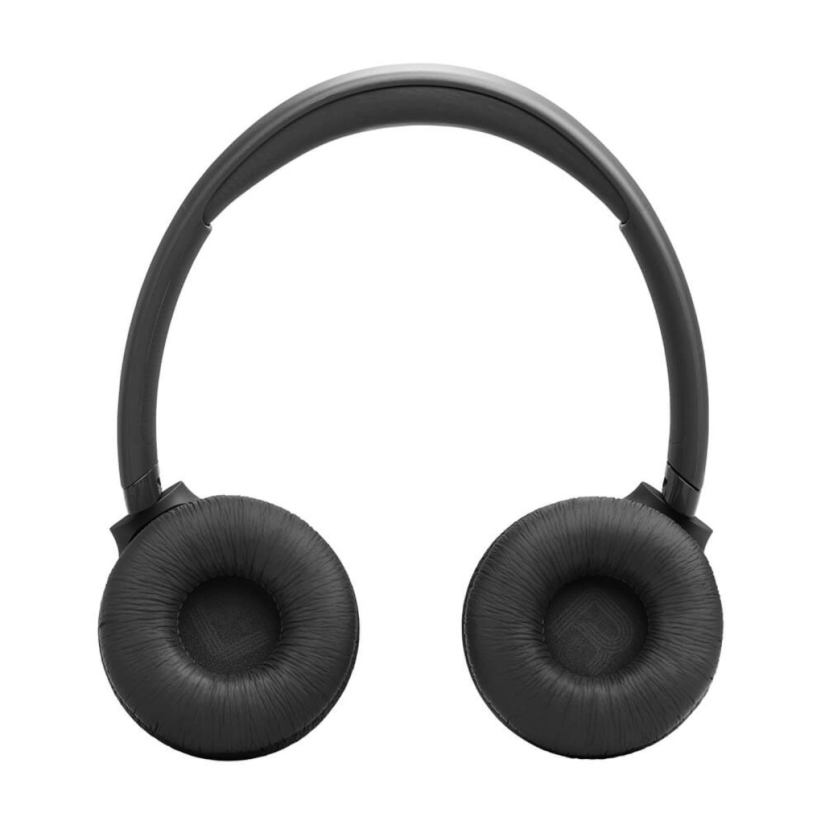Black wireless on-ear headphones with JBL Pure Bass Sound, Bluetooth 6.0, dual microphones, long battery life, and foldable design.