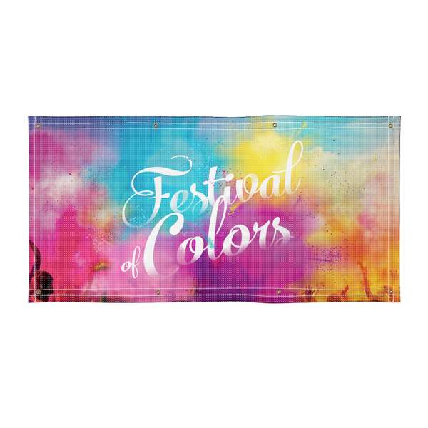 Single Sided 9 oz. Mesh Vinyl Banner - 3' x 6' Product Image