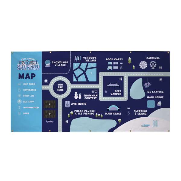 Single Sided 18 oz. Vinyl Banner - 4' x 8' Product Image