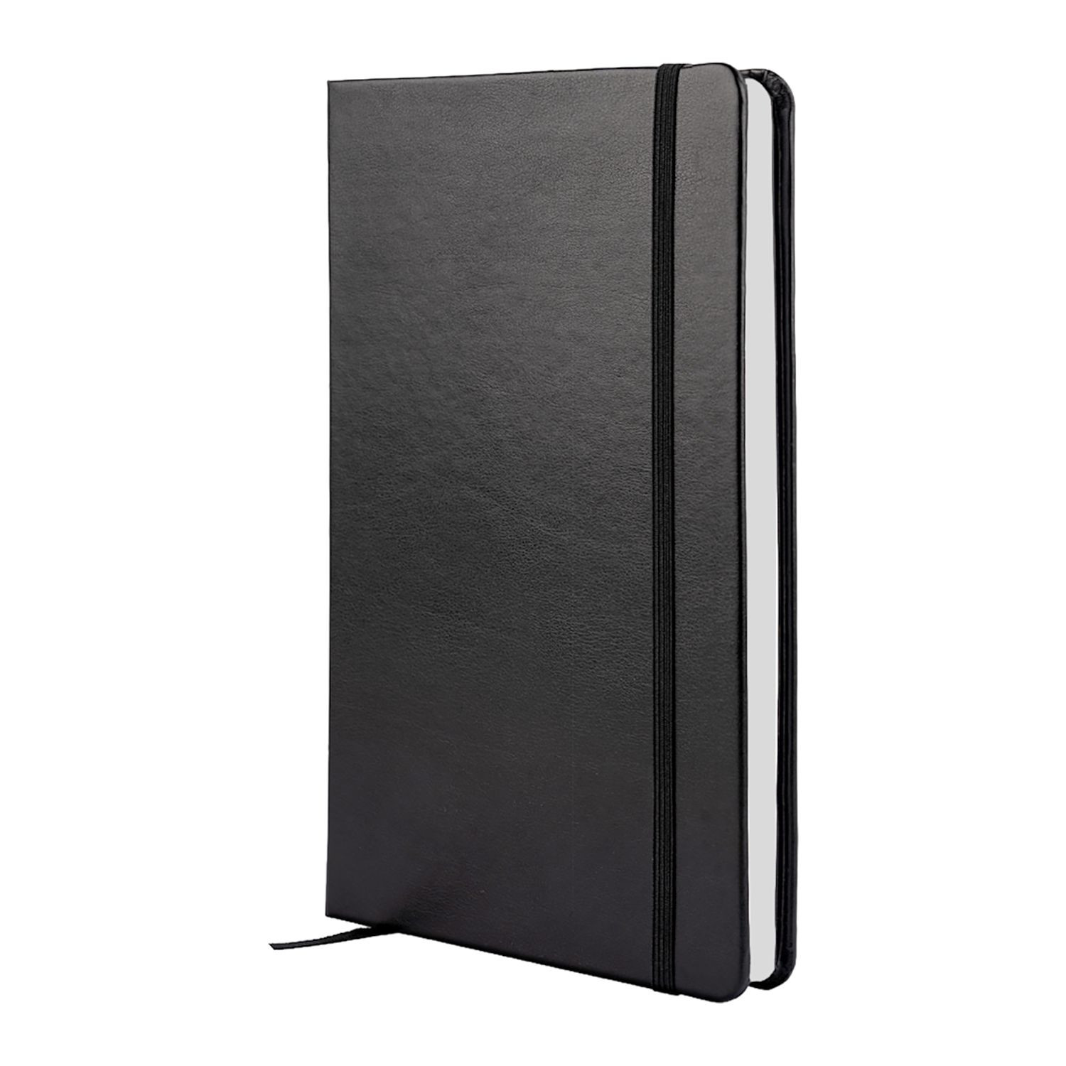 Black Sheaffer notebook and ballpoint pen gift set featuring a matte black pen, lined notebook, ribbon detail, and premium gift box.