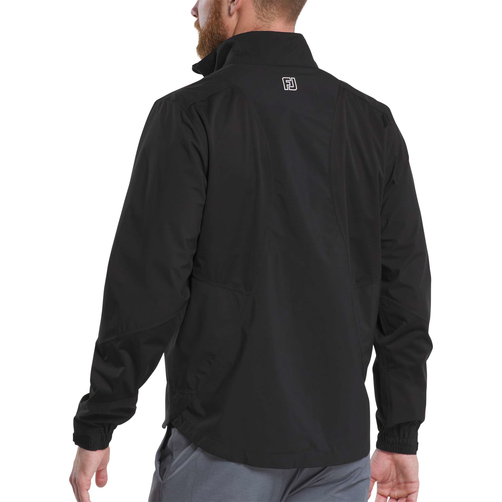 Black FootJoy® Women’s Performance Quarter-Zip Pullover in a streamlined solid color, featuring a lightweight stretch polyester-spandex fabric, quarter-zip front, long sleeves, and a polished athletic fit designed for golf, layering, travel, and everyday wear.