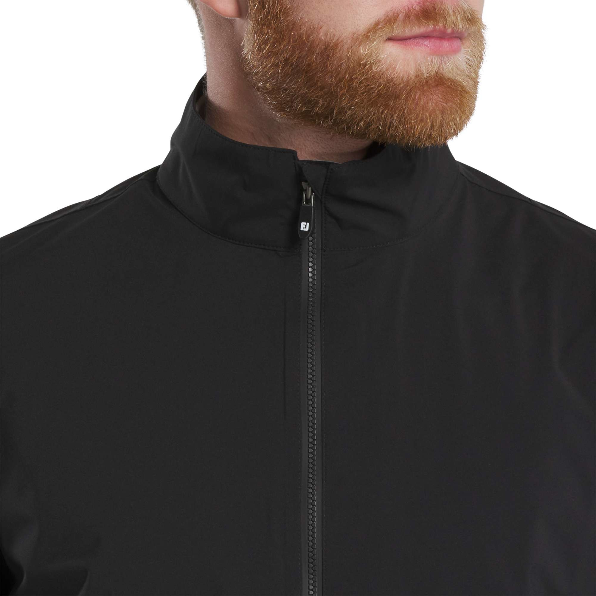 Black FootJoy® Women’s Performance Quarter-Zip Pullover in a streamlined solid color, featuring a lightweight stretch polyester-spandex fabric, quarter-zip front, long sleeves, and a polished athletic fit designed for golf, layering, travel, and everyday wear.