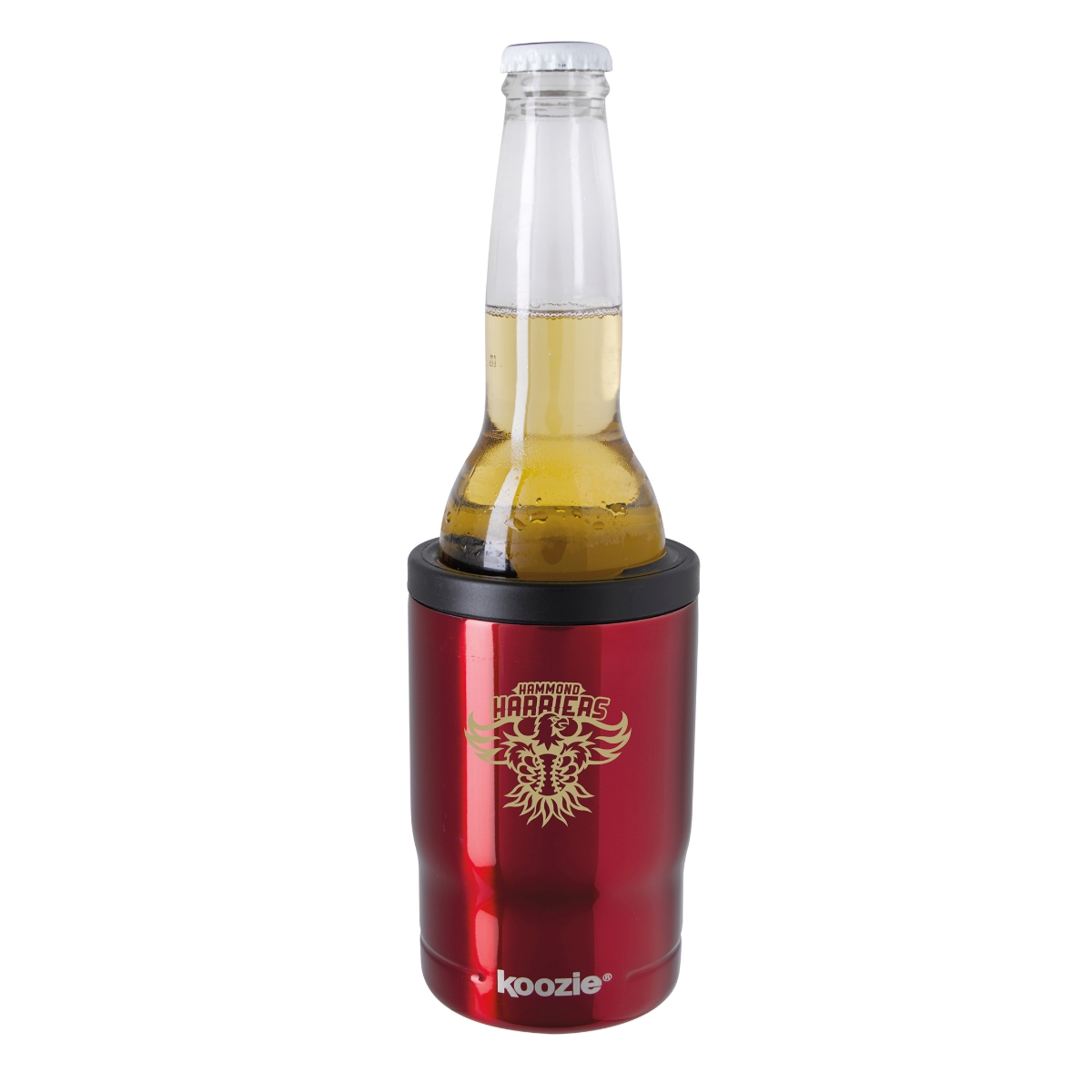 13 oz vacuum-insulated tumbler with interchangeable can and bottle holder, spill-resistant lid, and cup-holder-friendly design.