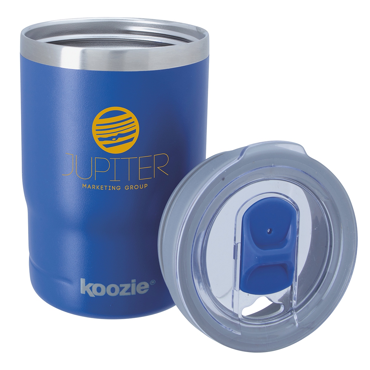 13 oz vacuum-insulated tumbler with a 3-in-1 design for cans, bottles, and drinks, plus a spill-resistant lid and powder-coated finish.