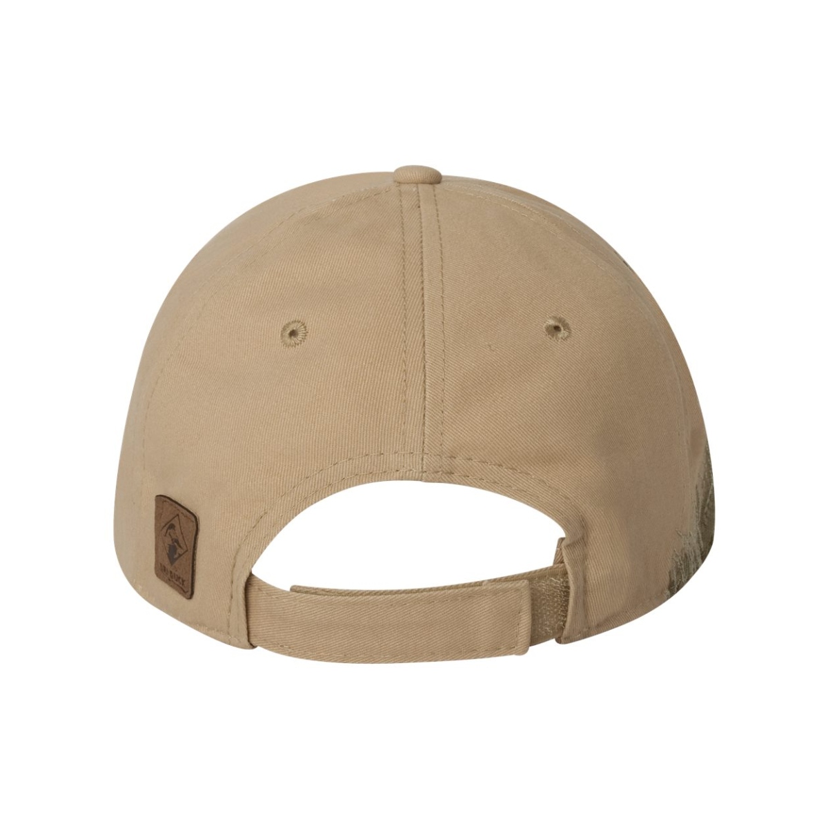 Brushed chino twill cap with a structured six-panel, low-profile design, curved bill, traditional fit, and adjustable hook-and-loop closure.