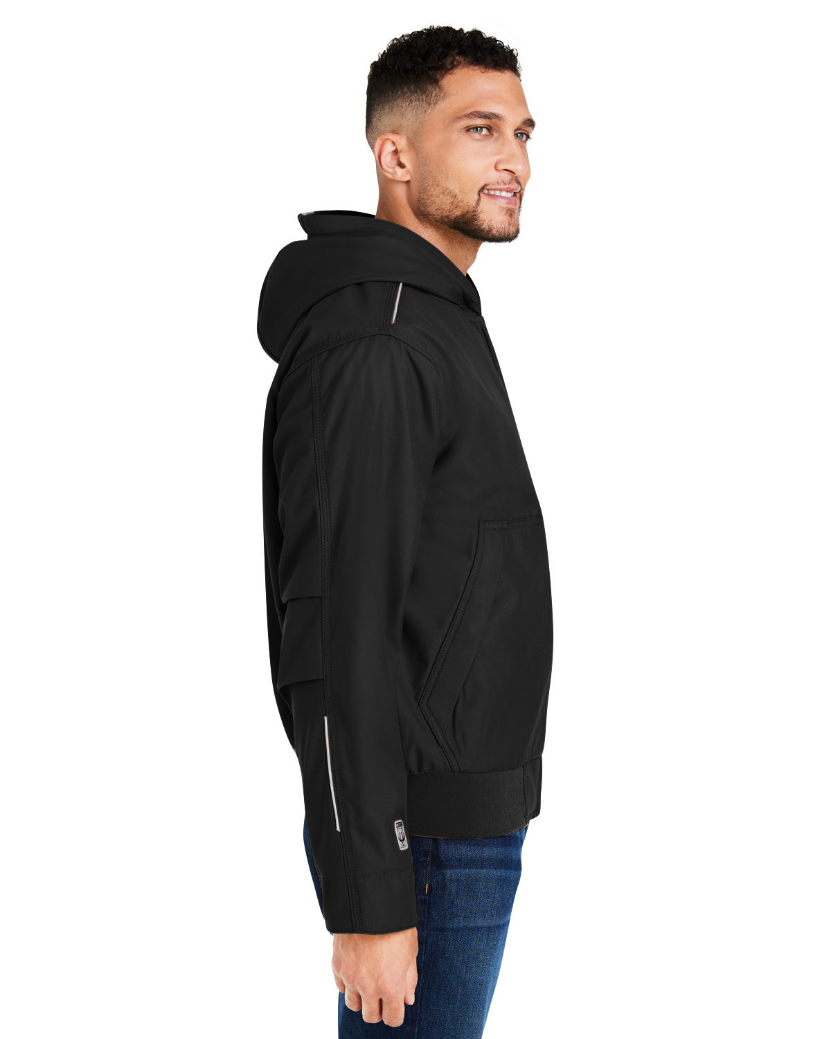 Rugged insulated canvas jacket with 3M Thinsulate™ insulation, water-resistant DWR finish, reflective details, adjustable hood, heavy-duty YKK zipper, and rib-knit storm cuffs.