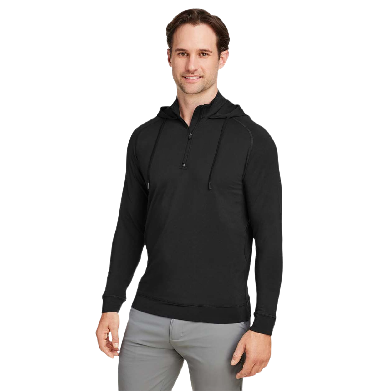 Swannies Golf Men's Vandyke Quarter-Zip Hooded Sweatshirt
