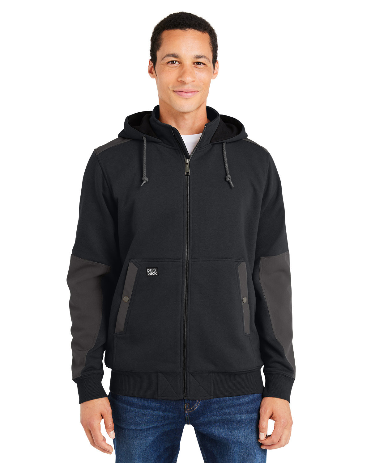 Mission Fleece™ jacket with thermal waffle-knit lining, water-repellent DWR finish, reinforced accents, heavy-duty YKK zipper, and multiple secure pockets.