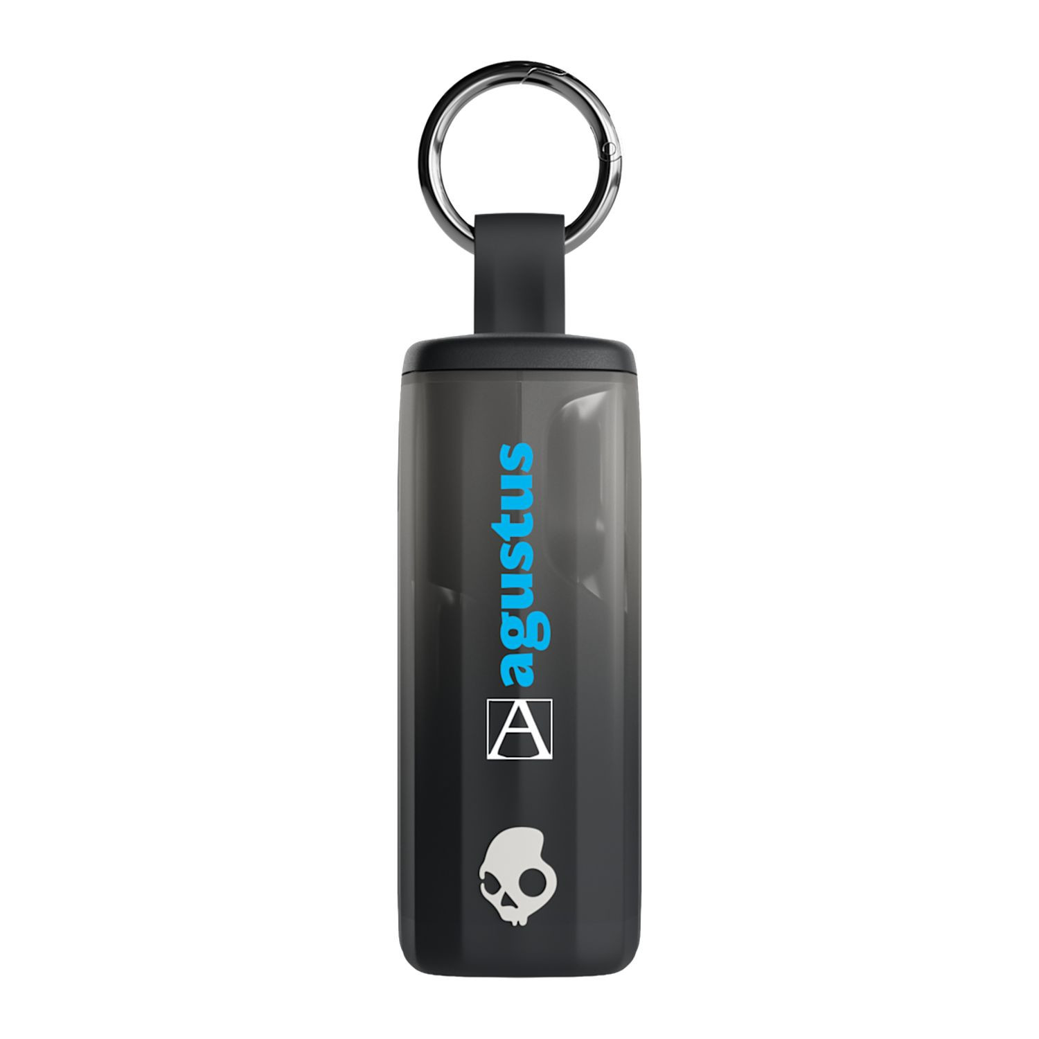 Black true wireless earbuds with Bose-tuned sound, active noise canceling, Bluetooth 5.3 connectivity, and a portable case with integrated carabiner clip.