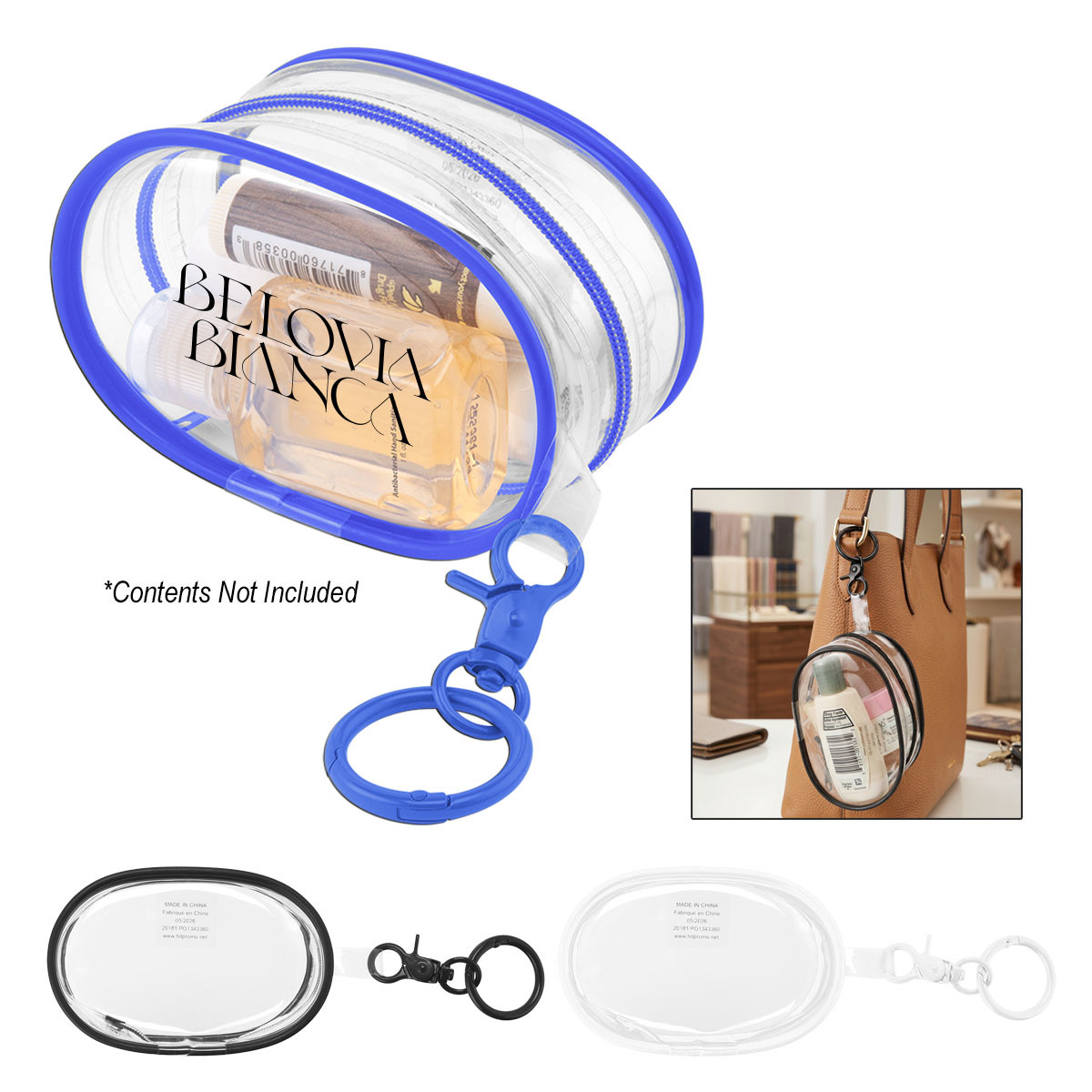 EVA Mini Clear Pouch Bag Charm Product Image