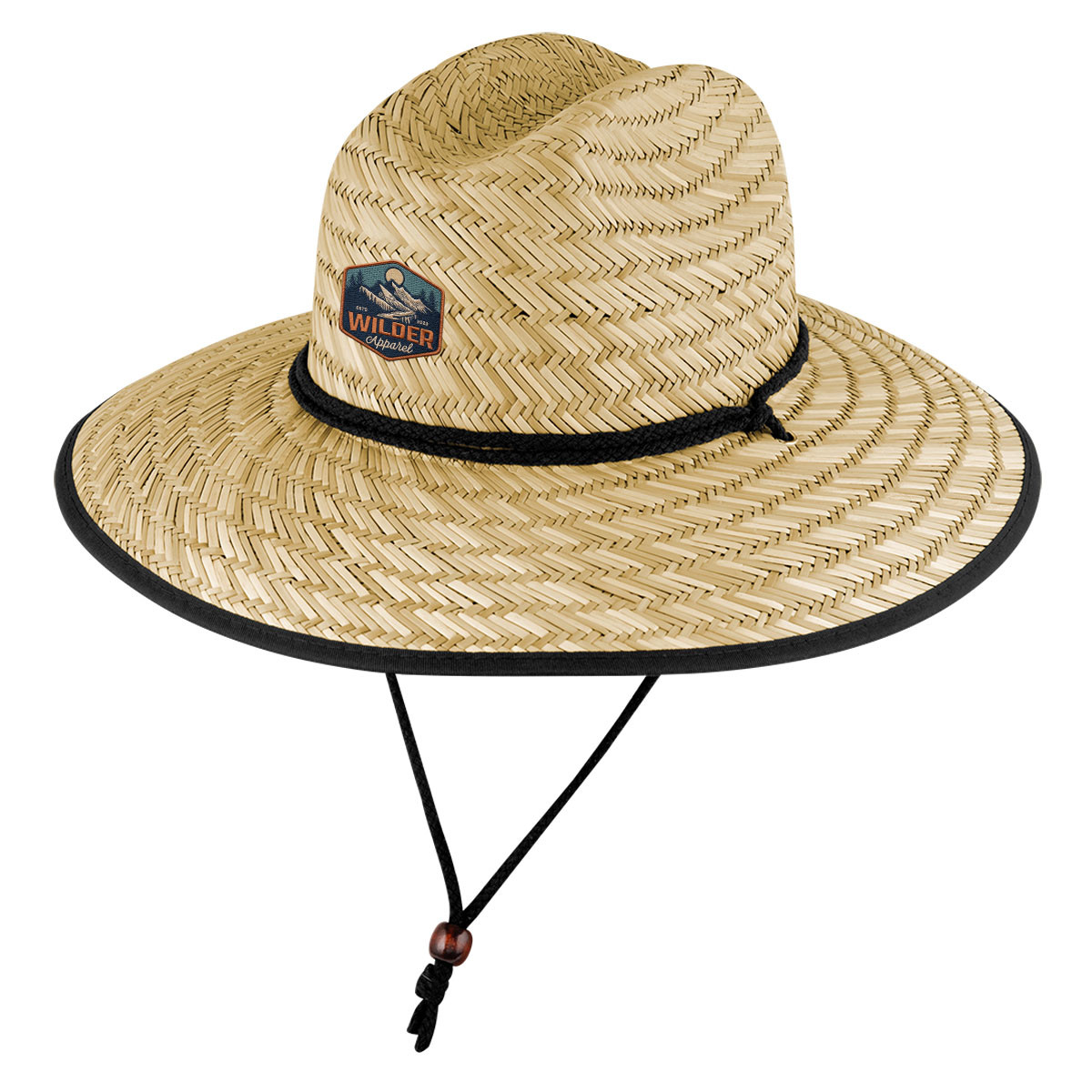 Sun Valley Straw Hat in natural straw color, featuring a wide structured brim, lightweight breathable construction, and an adjustable chin cord for secure outdoor sun protection.