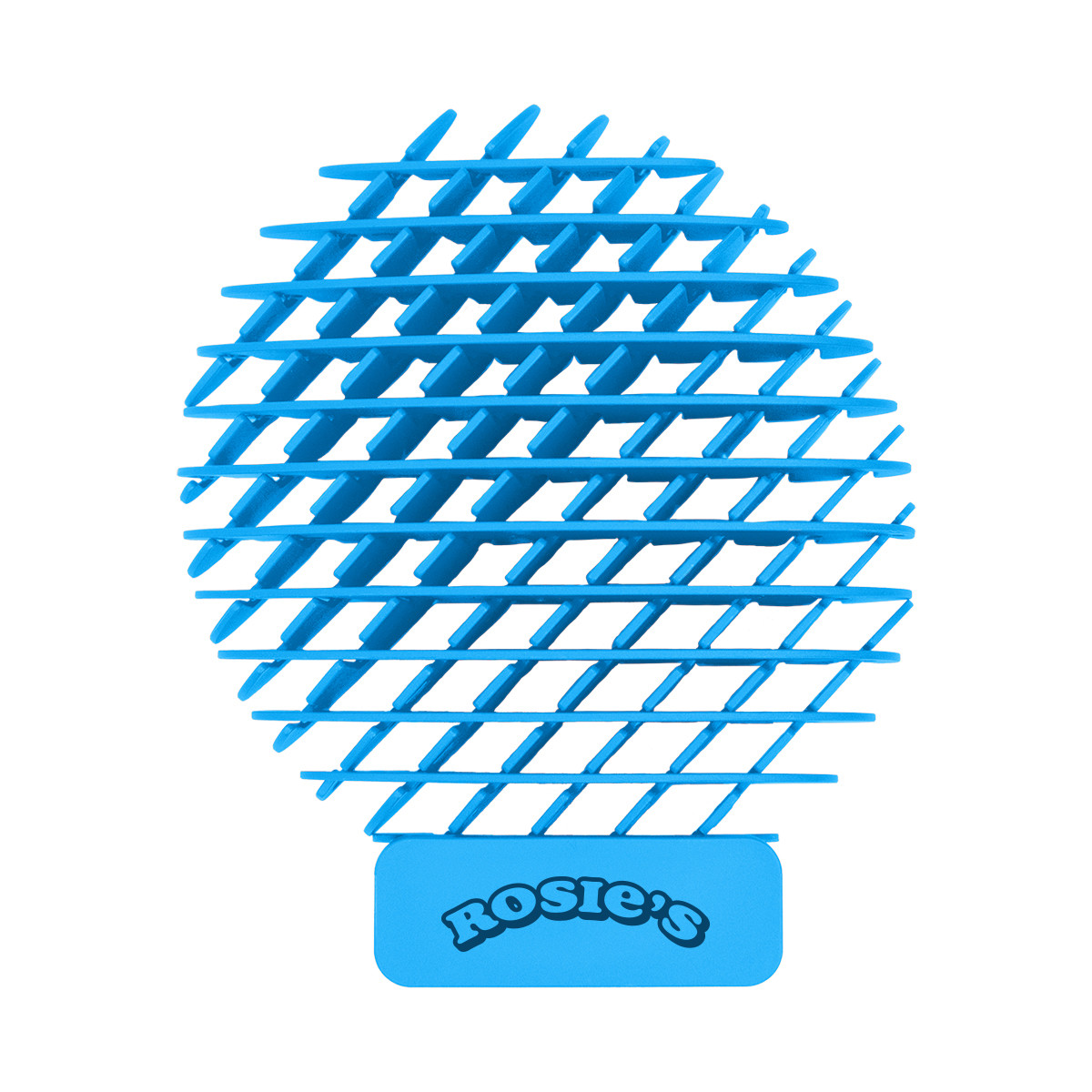 Light blue flexible plastic sensory worm toy designed to squeeze, stretch, and twist for tactile stimulation and stress relief.