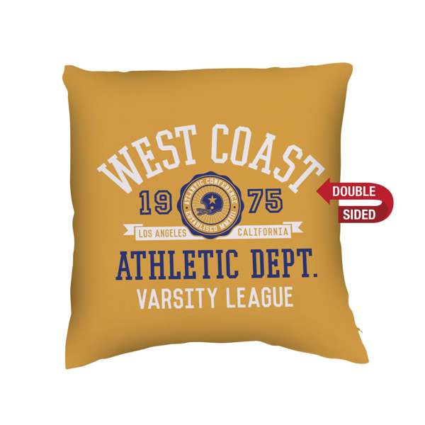 Bring custom style to any space with a durable polyester pillow cover, soft poly-filled insert, and convenient zipper closure.