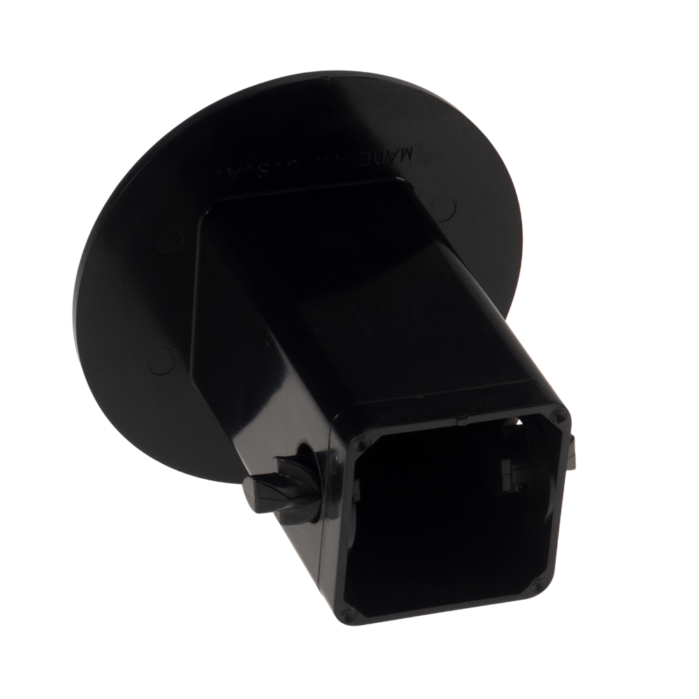 4" Circle Hitch Cover made of durable ABS plastic, featuring a round design with a customizable screen-printed logo or message, designed to fit most 2-inch vehicle receivers for displaying team spirit on the road.
