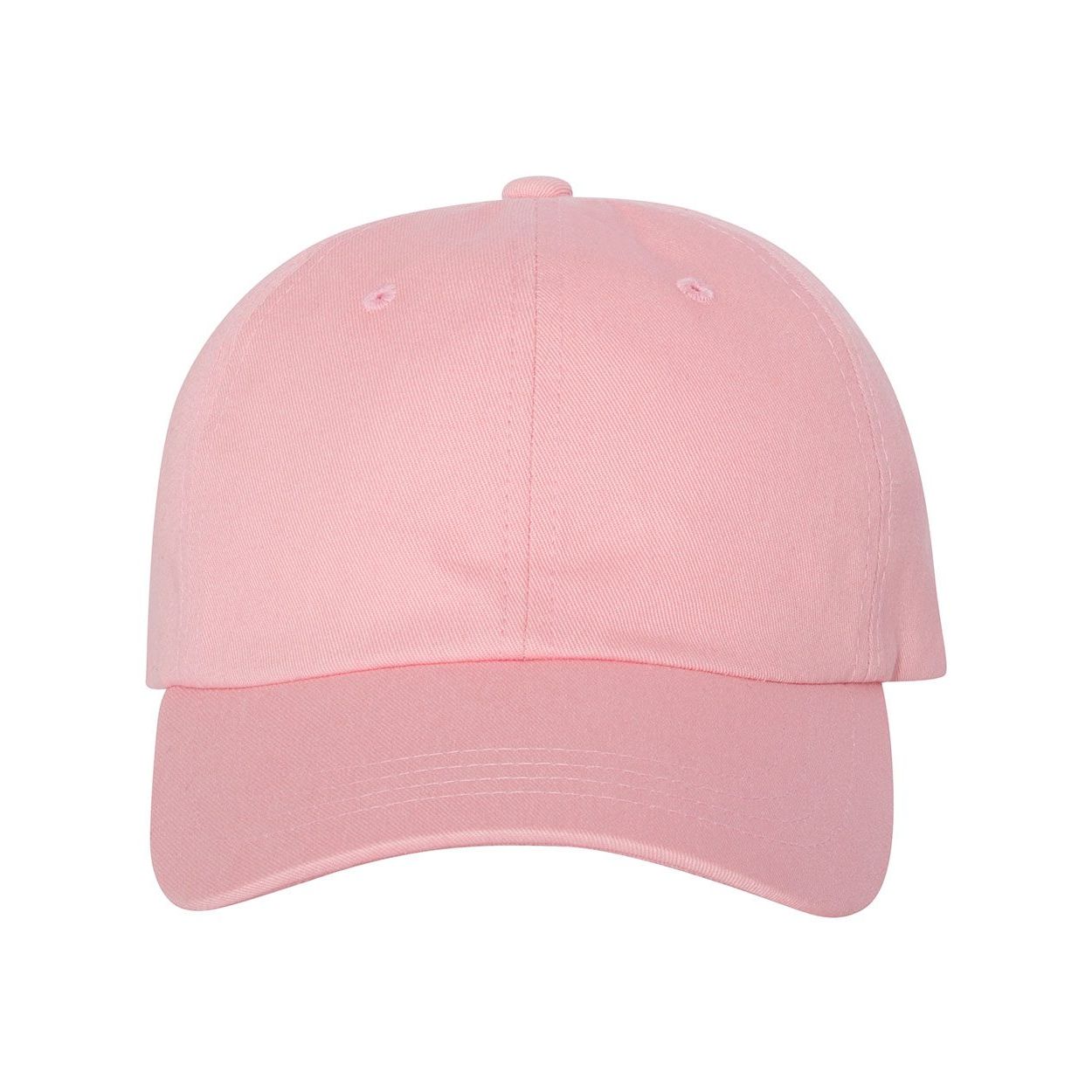 Brown classic cotton dad hat made from cotton chino twill with an unstructured six-panel low-profile design, curved visor, and adjustable buckle closure.