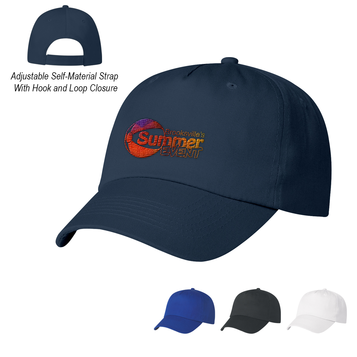 5 Panel Polyester Cap Product Image