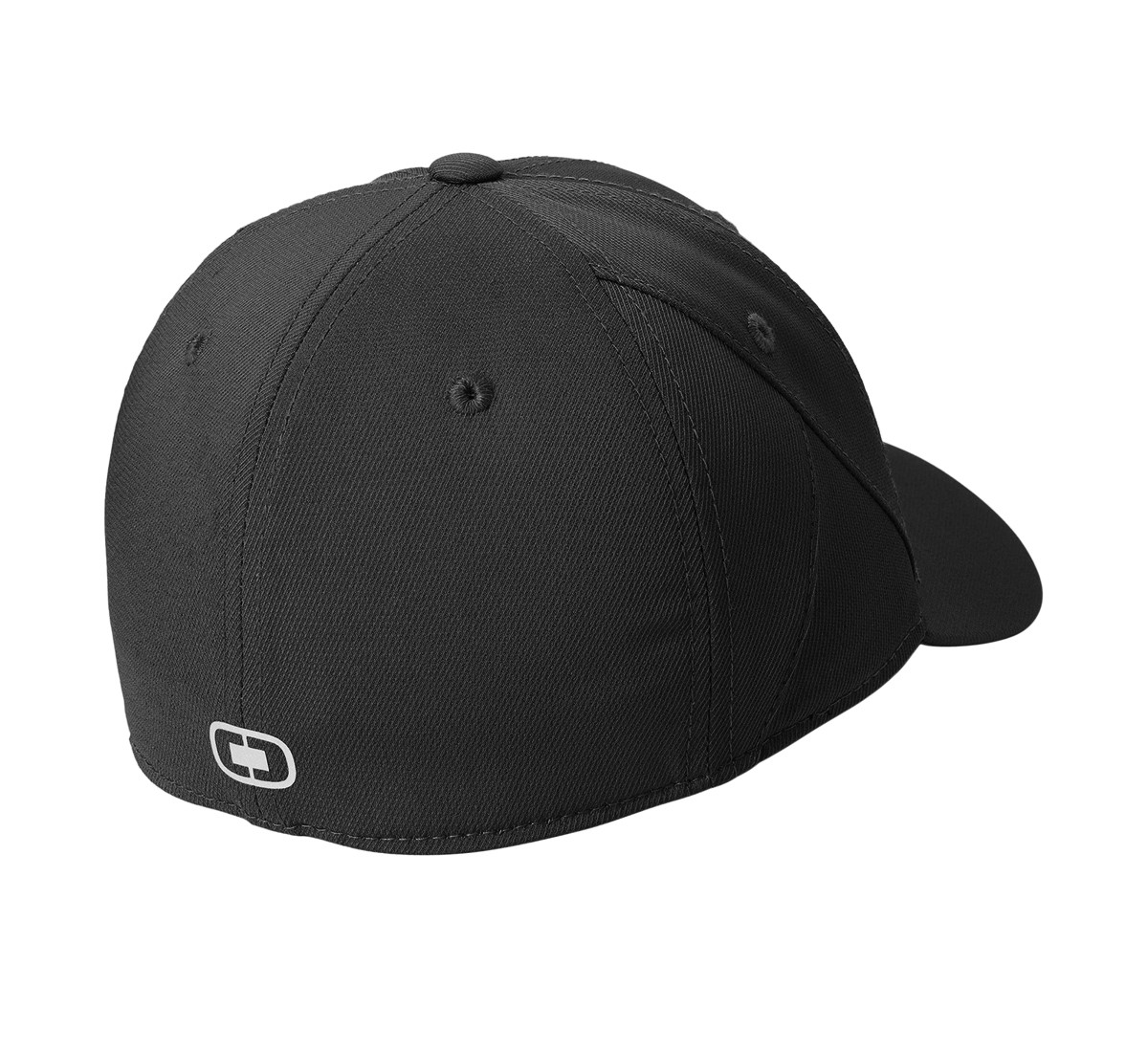 Blacktop performance cap made from 96% polyester and 4% spandex with sweat-wicking and breathable properties, structured mid-profile design, reflective accents, and comfortable stretch fit.
