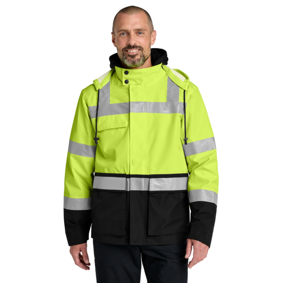 ANSI Class 3 high-visibility 3-in-1 parka with versatile layering and weather protection for demanding work environments.