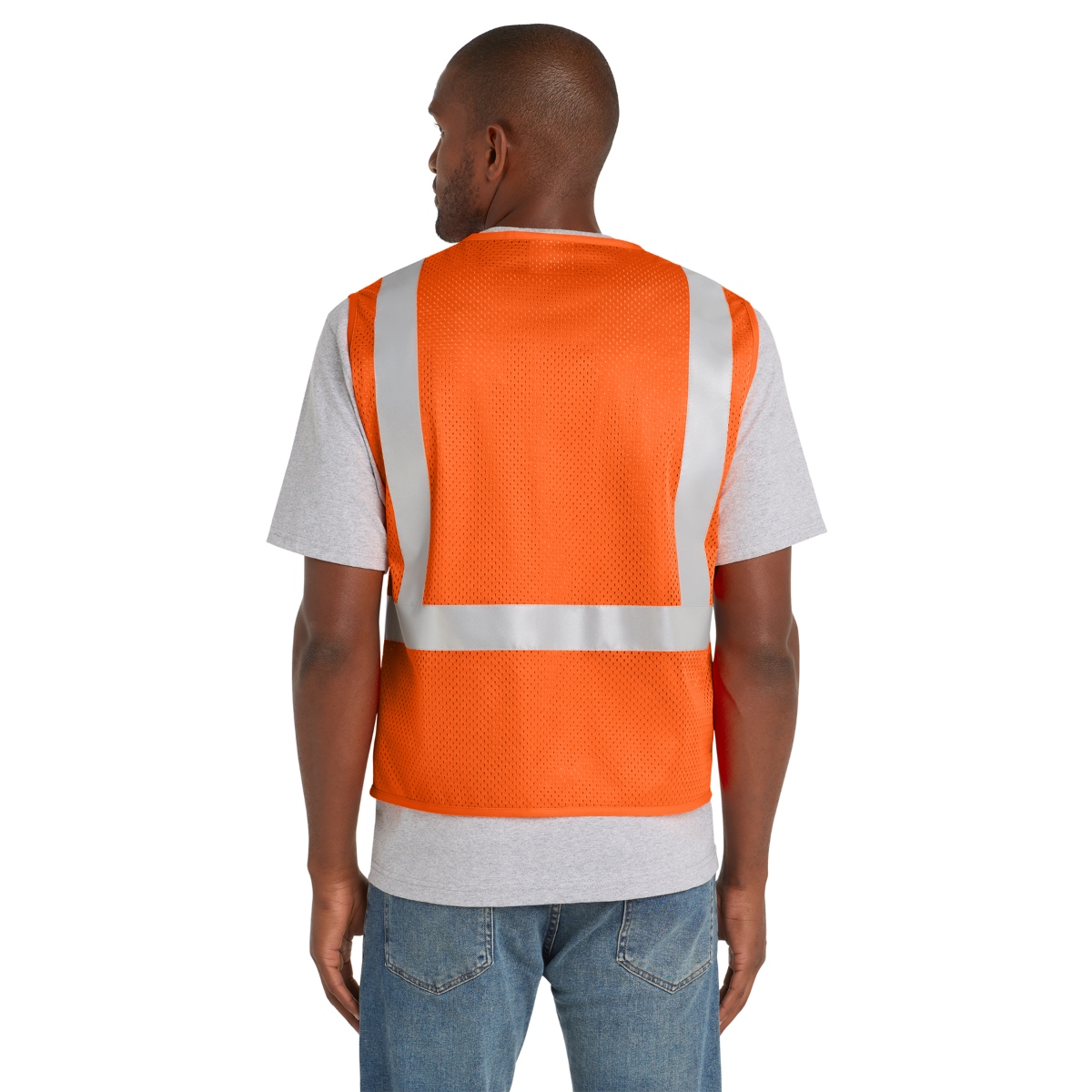 This breathable vest features jobsite must-haves like four storage pockets and a mic clip.