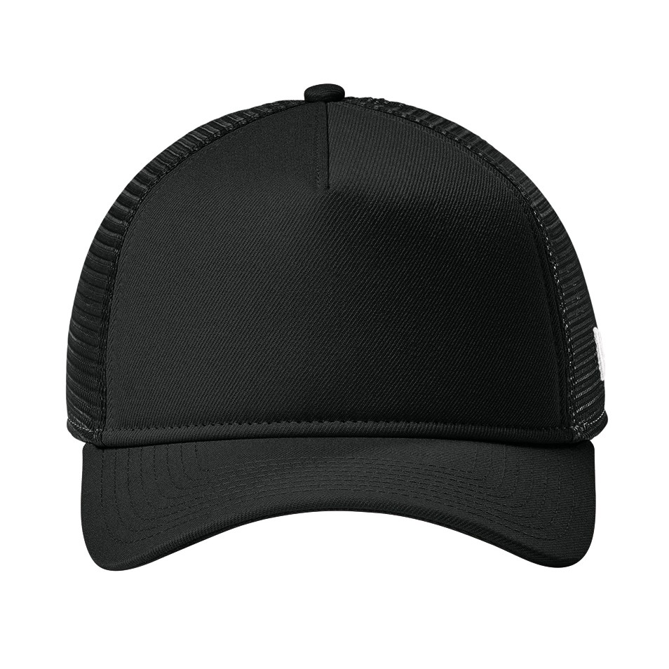 Flag Black/Black A vintage-inspired A-frame snapback trucker cap featuring a structured, high-profile polyester foam front, breathable mesh back panels, and a precurved visor. Designed with a contoured 9FORTY fit, an adjustable seven-position snapback closure, and an embroidered flag logo, this cap combines classic style with everyday comfort for casual wear, team apparel, and outdoor events.