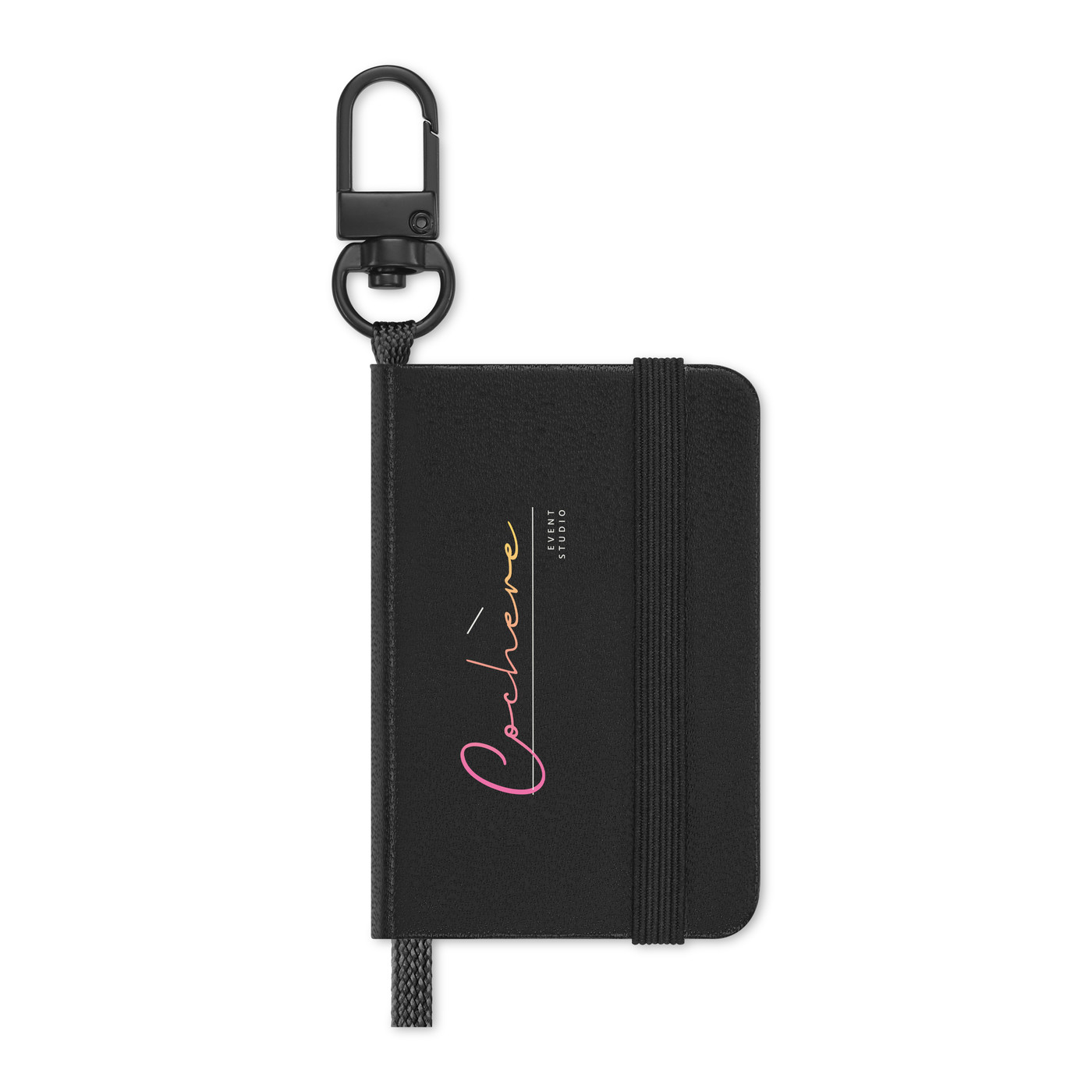 Black Moleskine large hardcover ruled notebook and mini notebook charm gift set, featuring a coordinated writing set presented in an elegant two-piece gift box. The FSC-certified large notebook offers a durable cover and lined pages for note-taking, journaling, and daily organization, while the miniature notebook charm adds a compact decorative touch. Ideal for professional use, corporate gifts, and special events.