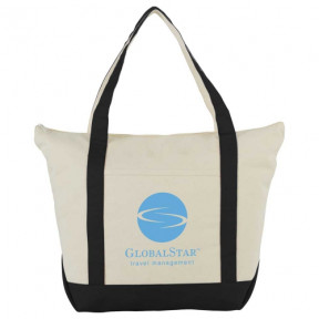 12 oz. Zippered Cotton Tote Product Image