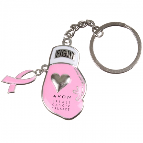 Breast Cancer Awareness Boxing Glove Keychain Product Image