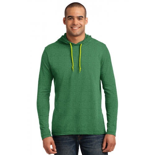 Gildan 100% Ring Spun Cotton Long Sleeve Hooded T-Shirt Product Image