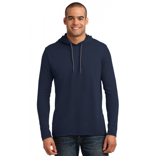 Gildan 100% Ring Spun Cotton Long Sleeve Hooded T-Shirt Product Image