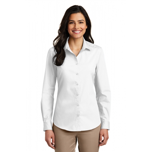 Port Authority Women's Long Sleeve Carefree Poplin Shirt Product Image
