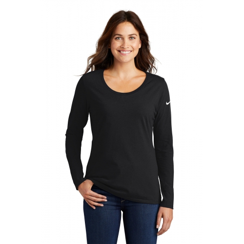 Nike Women's Core Cotton Long Sleeve Scoop Neck Tee Product Image