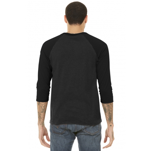 BELLA+CANVAS Unisex 3/4-Sleeve Baseball Tee Product Image