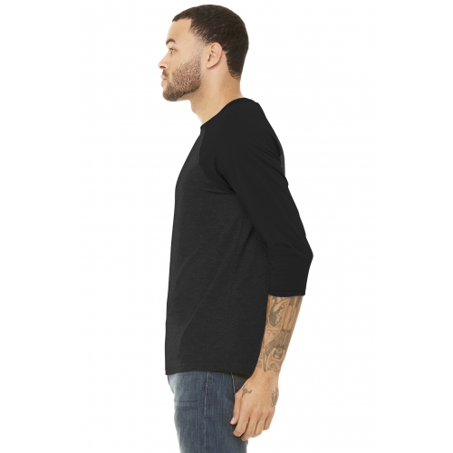 BELLA+CANVAS Unisex 3/4-Sleeve Baseball Tee Product Image