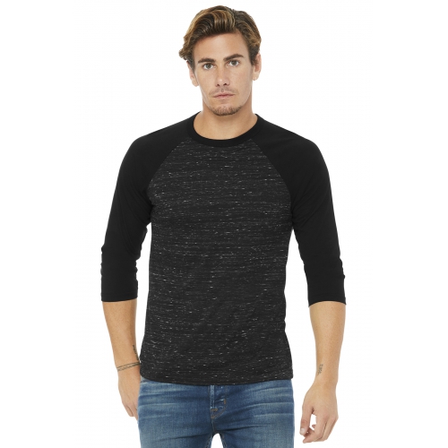 BELLA+CANVAS Unisex 3/4-Sleeve Baseball Tee Product Image