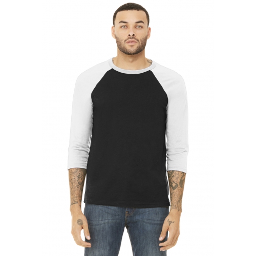 BELLA+CANVAS Unisex 3/4-Sleeve Baseball Tee Product Image