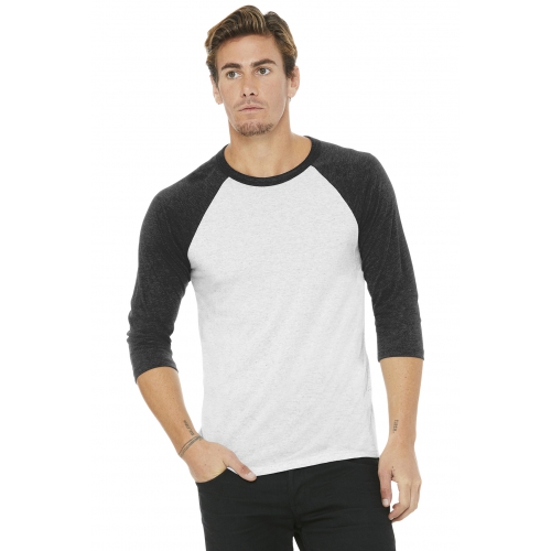 BELLA+CANVAS Unisex 3/4-Sleeve Baseball Tee Product Image
