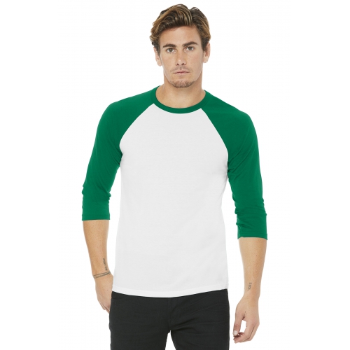 BELLA+CANVAS Unisex 3/4-Sleeve Baseball Tee Product Image