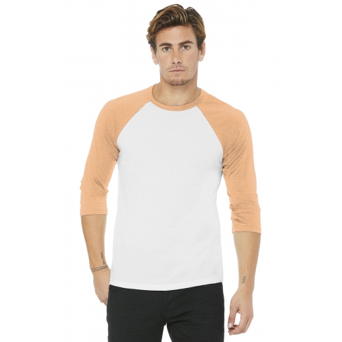 BELLA+CANVAS Unisex 3/4-Sleeve Baseball Tee Product Image