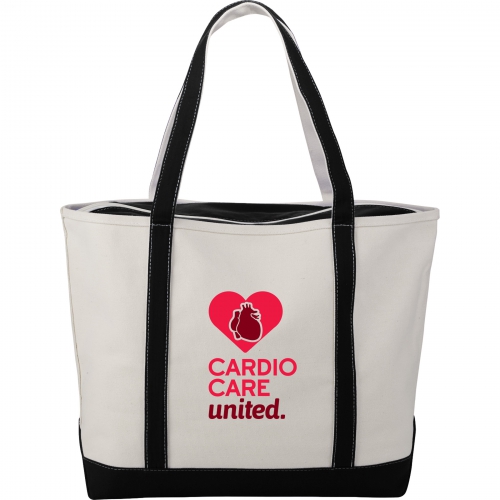 Baltic 24 oz. Cotton Canvas Tall Zippered Tote Product Image