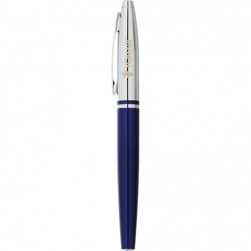 Cross® Calais Chrome Blue Roller Ball Pen Product Image