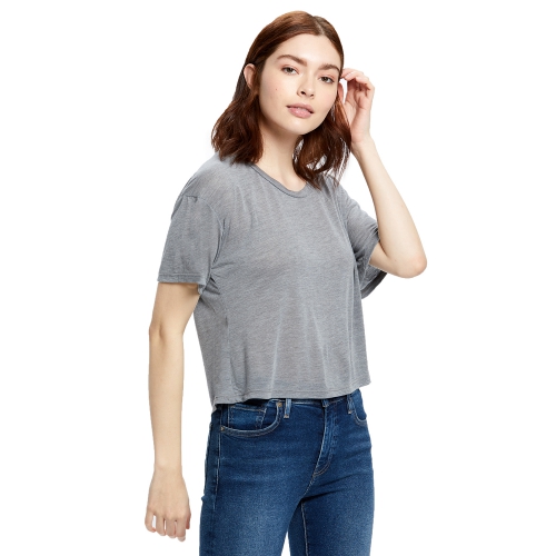 US Blanks Women's 4.2 oz. Boxy Open Neck Top Product Image