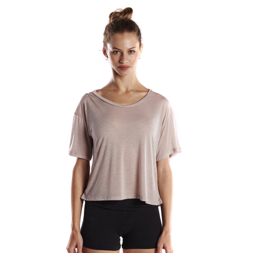 US Blanks Women's 4.2 oz. Boxy Open Neck Top Product Image