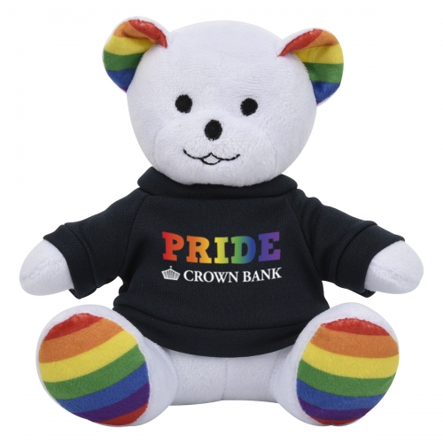 6" Rainbow Bear Stuffed Animal Product Image